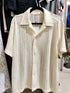 MATINEE Hollow Patch Work Polo Collar Shirts
